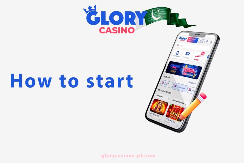 How to start play casino in Glory App